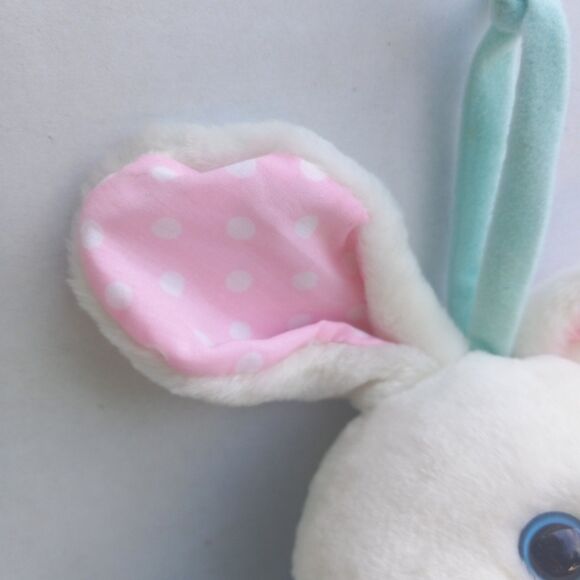 Vtg First Peek Plush Rabbit Musical Pull Toy-Crib-Stroller-London Bridge-Working - Picture 7 of 9